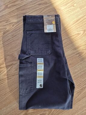 Carhartt Loose Original Fit Duck Canvas Work Pants - Dark Navy